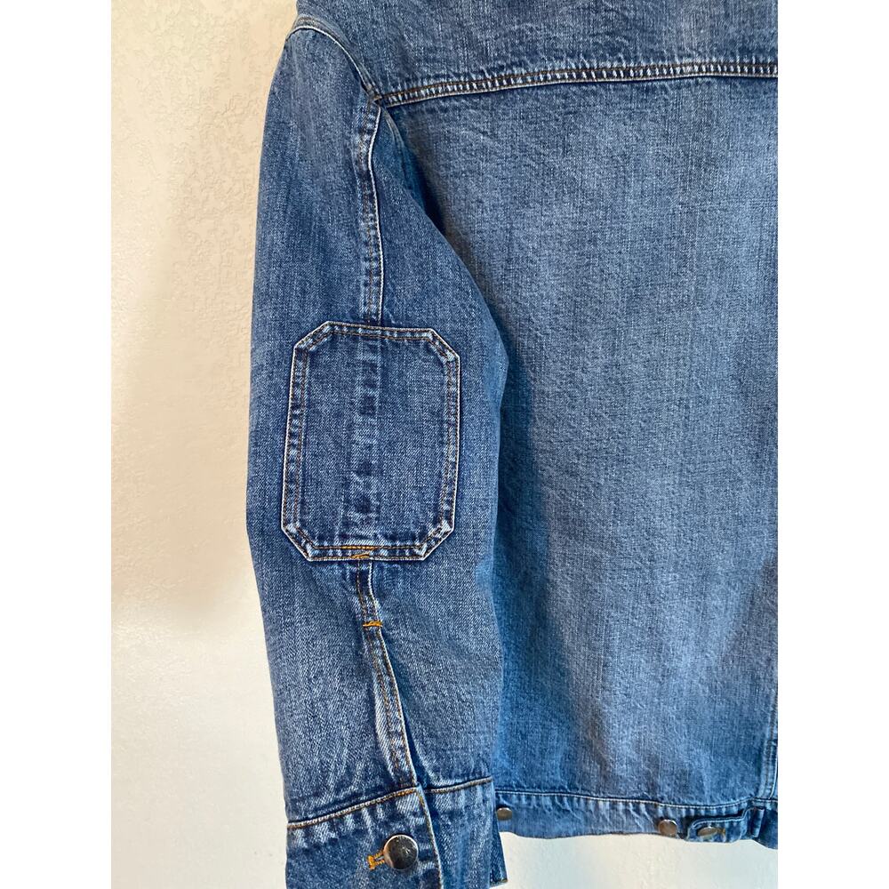 AVEC LES FILLES Women’s M Denim Trucker Jacket w/removable pink faux fur - Picture 9 of 11
